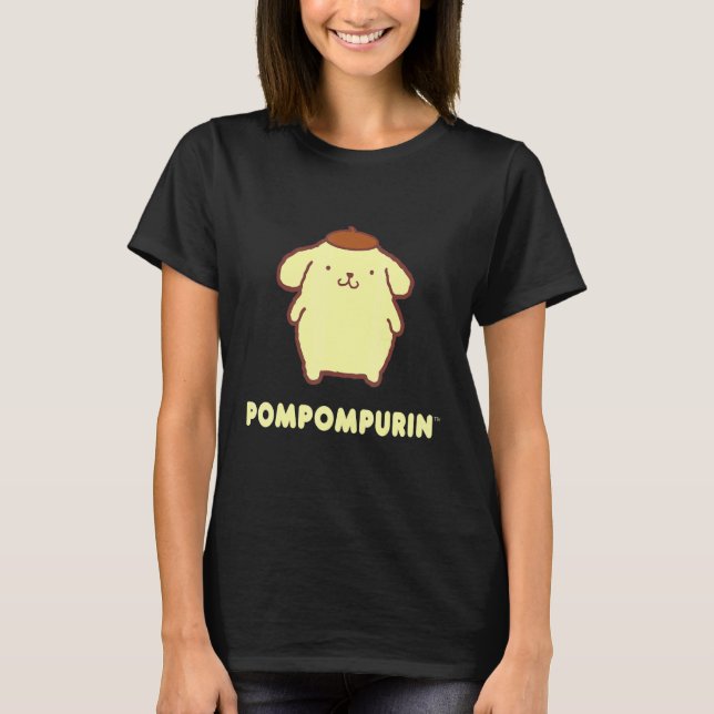 Pompompurin Character Front And Back T-Shirt (Front)