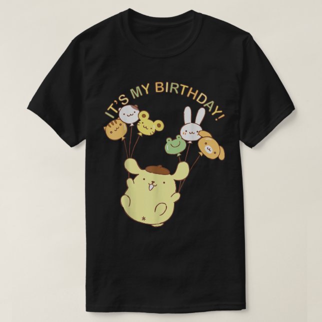 Pompompurin Its My Birthday  T-Shirt (Design Front)