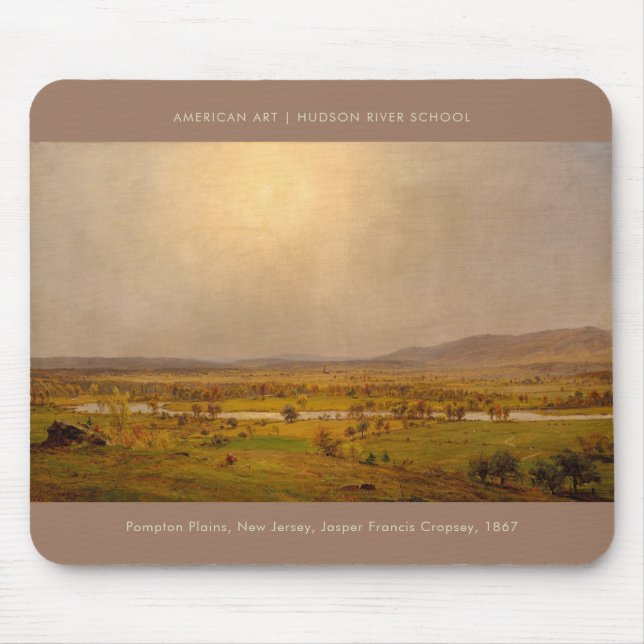 Pompton Plains New Jersey Fine Art Painting Mouse Pad (Front)