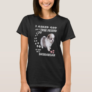 Pomshi Dog Quote Mum Shih Pom Dad Costume Cute Shi T-Shirt