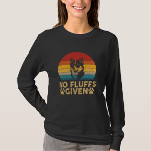 Pomsky No Fluffs Given Dog Mum Dad Funny Dog Lover T-Shirt