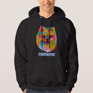 Pomtastic  Pomeranian Humor Pom Pom Animal Pun Hoodie