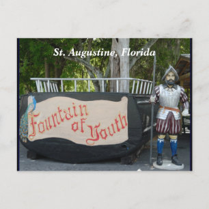 Ponce de Leon Fountain of Youth Holiday Postcard