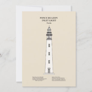 Ponce de Leon Inlet Lighthouse - Florida - SBD Thank You Card
