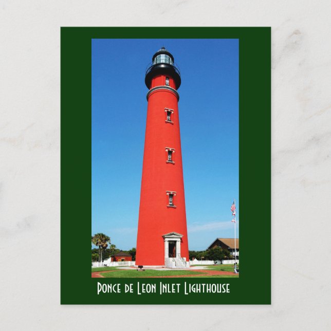 Ponce de Leon Inlet Lighthouse Postcard (Front)