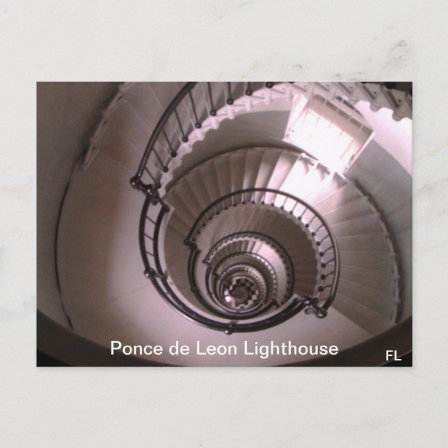 Ponce de León Inlet Lighthouse Stairwell Postcard (Front)