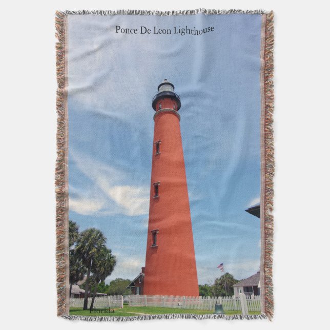 Ponce De Leon Lighthouse blanket (Front Vertical)