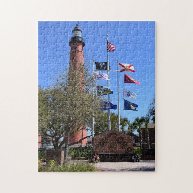 Ponce De Leon Lighthouse on a  Jigsaw Puzzle (Vertical)