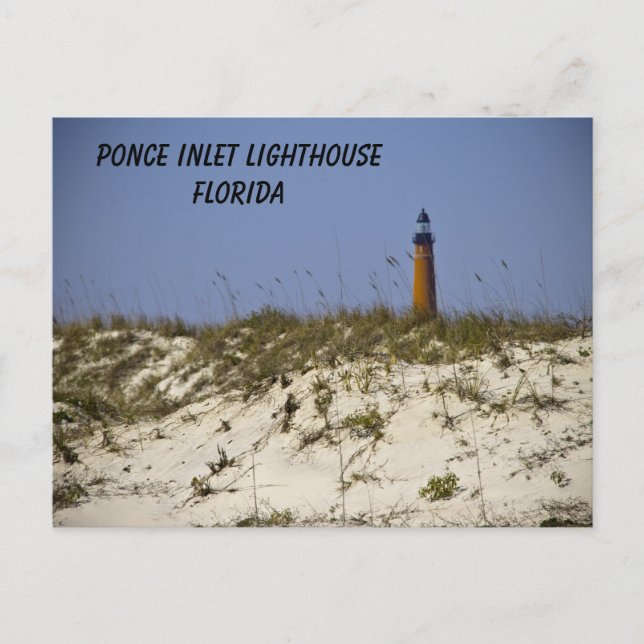 Ponce Inlet Lighthouse Florida Beach Personalise Postcard (Front)