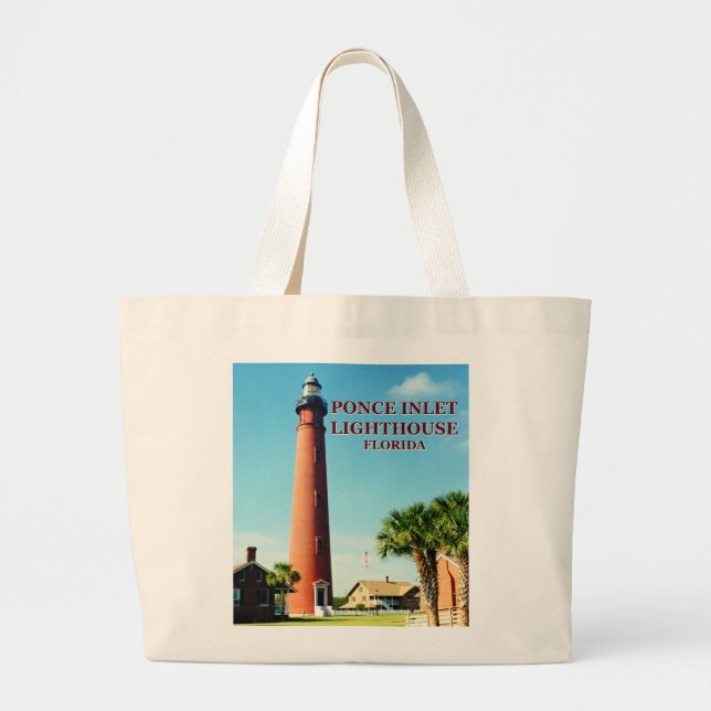 Ponce Inlet Lighthouse, Florida Tote Bag (Front)