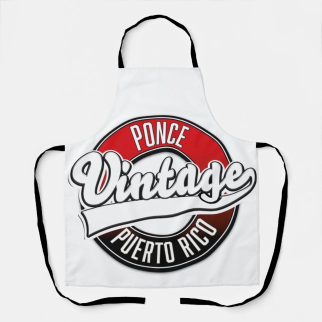 Ponce Puerto Rico vintage logo Apron (Front)