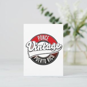 Ponce Puerto Rico vintage logo Postcard