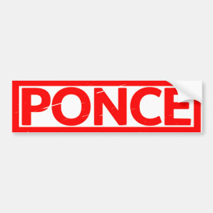 Ponce Stamp Bumper Sticker