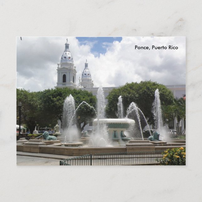 ponceplaza (3), Ponce, Puerto Rico Postcard (Front)
