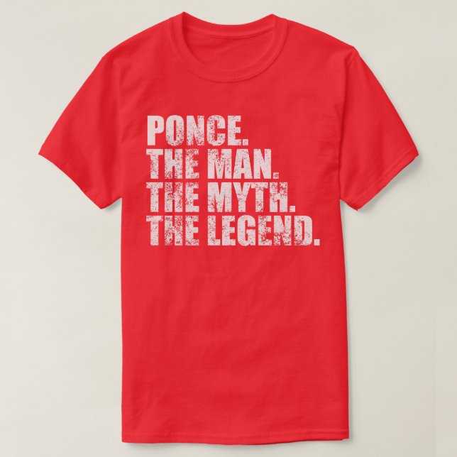 PoncePonce Family name Ponce last Name Ponce Surna T-Shirt (Design Front)