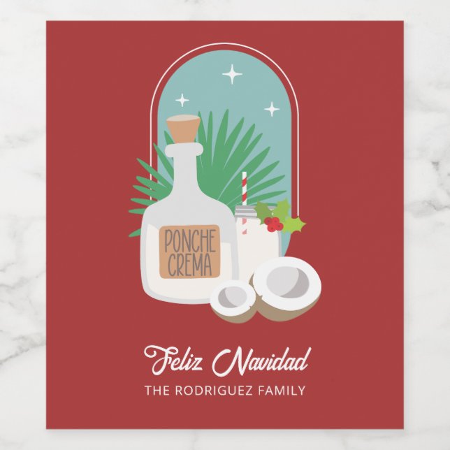 Ponche Crema Wine Label (Single Label)