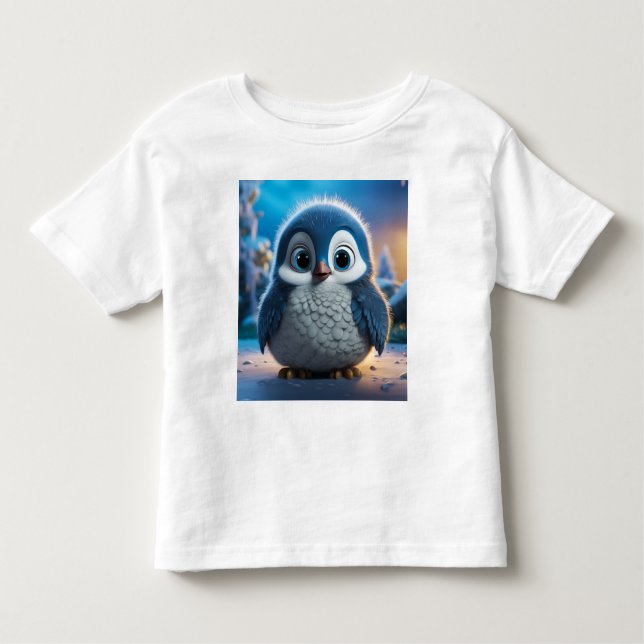 Poncho - A smooth baby penguin Toddler T-Shirt (Front)