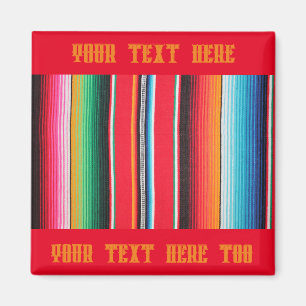 poncho Mexican mexico serape background Magnet