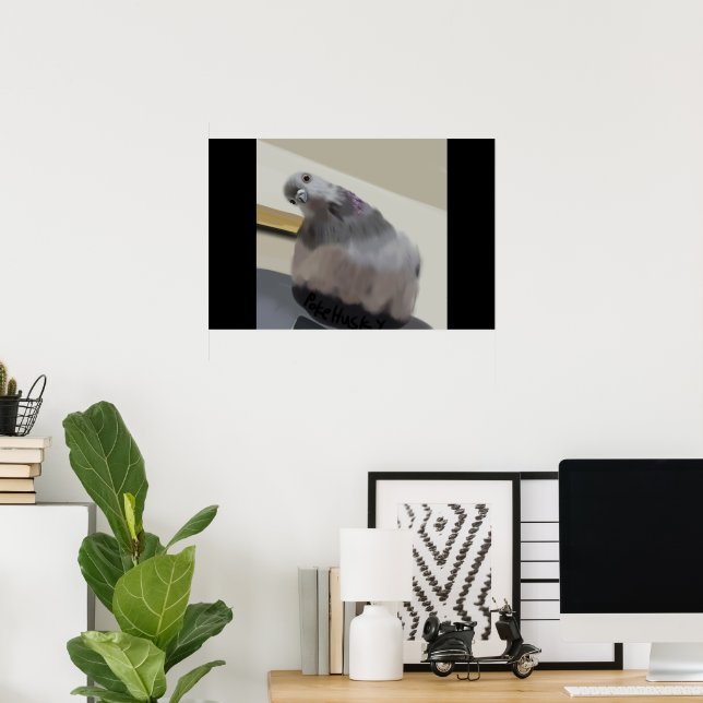 Poncho The Pigeon Poster (Home Office)