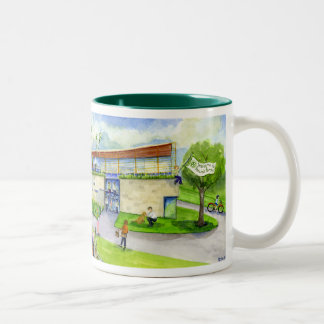 ponchos porch at NIchols Two-Tone Coffee Mug