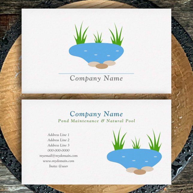 Pond and Natural Pool Business Card (Pond and Natural Pool Business Card)