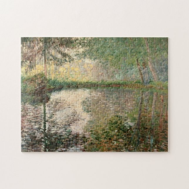 Pond at Montgeron Monet Fine Art Jigsaw Puzzle (Horizontal)