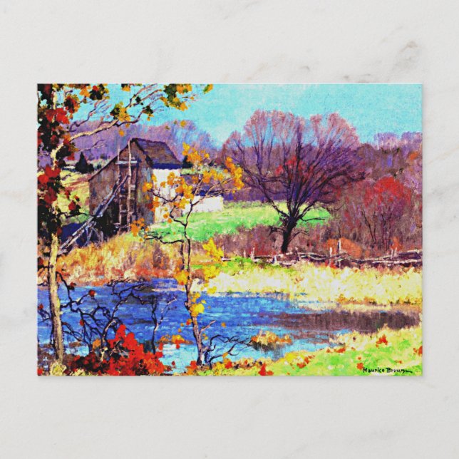 Pond at Old Lyme, Connecticut Postcard (Front)