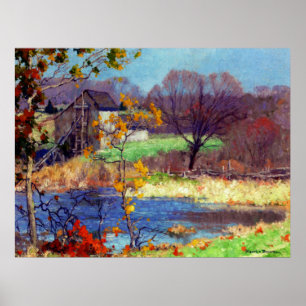 Pond at Old Lyme, Connecticut  Poster