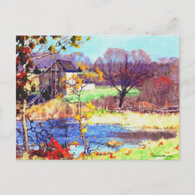 Pond at Old Lyme, Conneticut Postcard (Front)