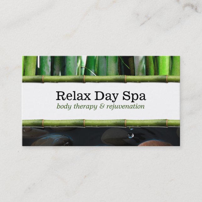 Pond & Bamboo II Business Card (Front)