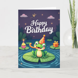 Pond Creature Birthday Card