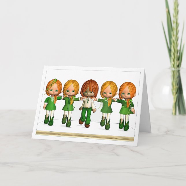 Pond Dance! - St. Patrick's Card (Front)
