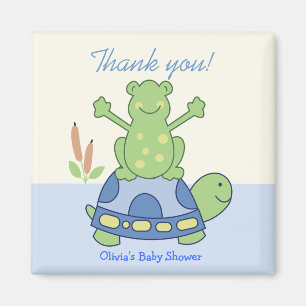 Pond Friends Frog & Turtle Customised Favour Magnet