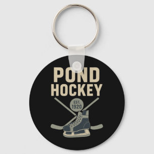 Pond Hockey Est 1920 Vintage Key Ring