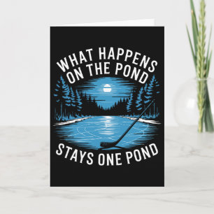 Pond Hockey Humour Shinny  Card