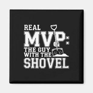 Pond Hockey Player Humor Shinny Magnet
