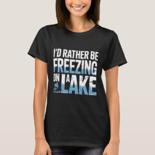 Pond Hockey Player Lake Hockey T-Shirt