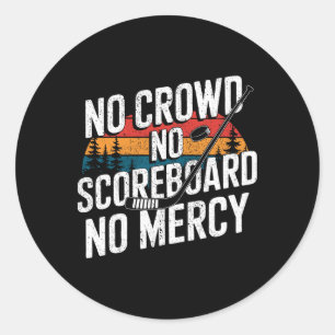 Pond Hockey Player Shinny Classic Round Sticker