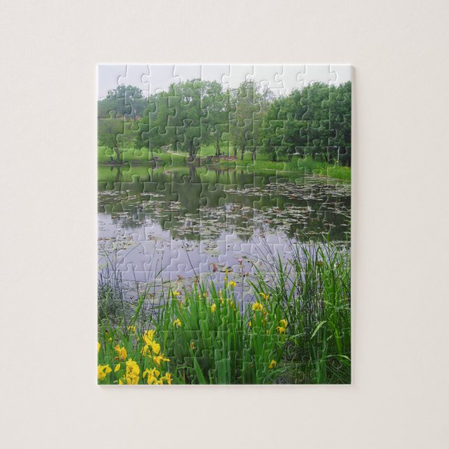 Pond in Springtime Puzzle (Vertical)