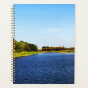 Pond in the southern steppe part of Ukraine Planner