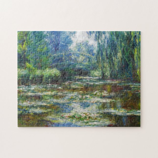 Pond & Japanese Bridge Monet Fine Art Jigsaw Puzzle (Horizontal)