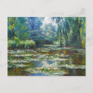 Pond & Japanese Bridge Monet Fine Art Postcard