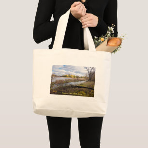 Pond Marshes and Woodlands of Wildlife Refuge Large Tote Bag