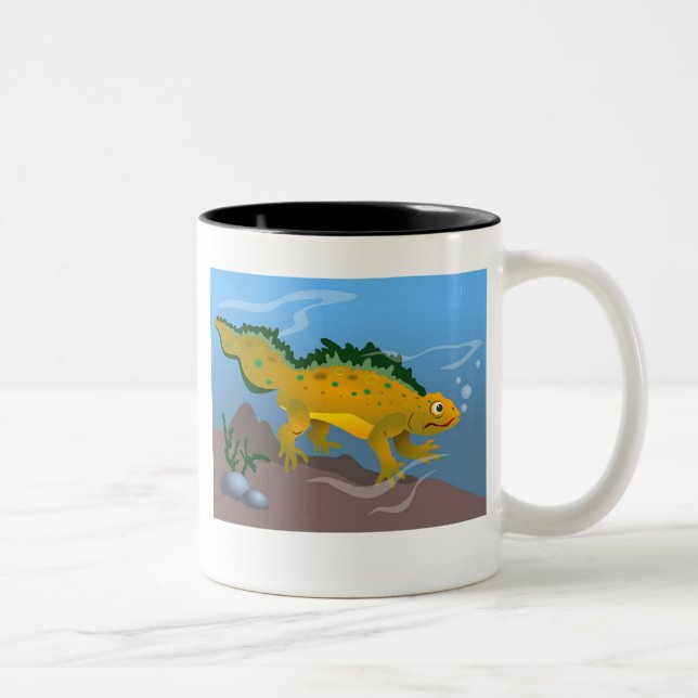 Pond Newt Two-Tone Coffee Mug (Right)