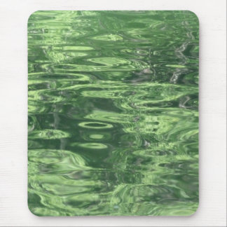 Pond Reflections in Green Mouse Pad