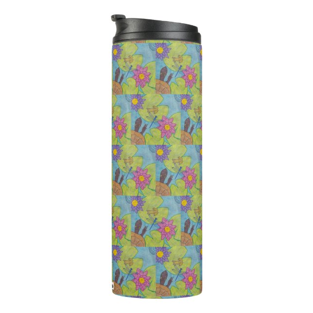 Pond Scene (pattern) - Thermal Tumbler (Rotated Right)