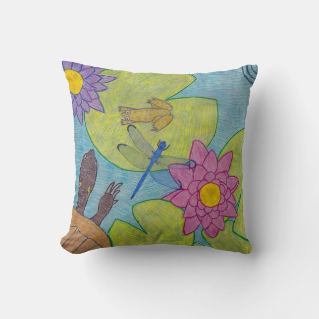 Pond Scene (single) - Pillow (Front)