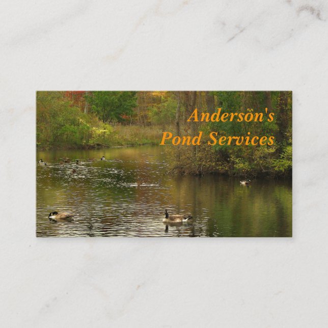 Pond Services Business Card (Front)