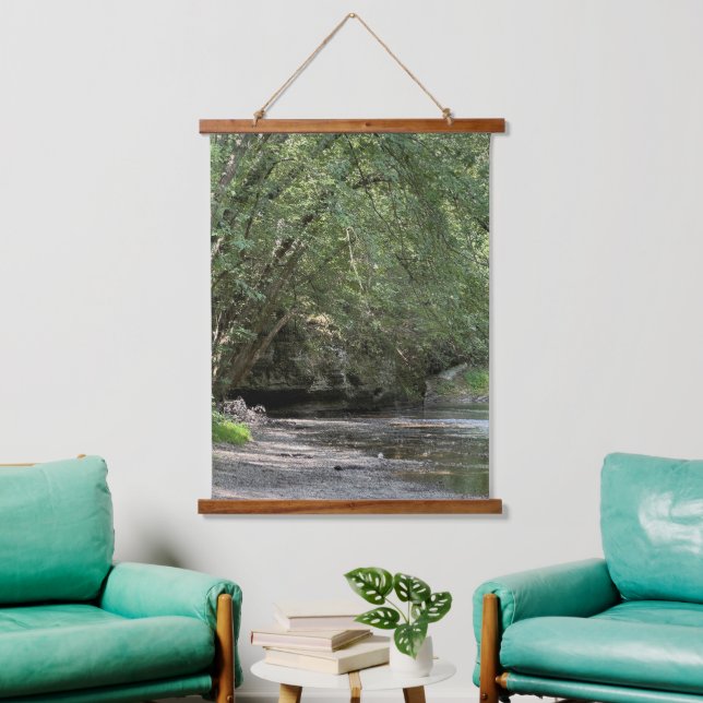 Pond under the Trees Wood Topped Tapestry (Living Room)
