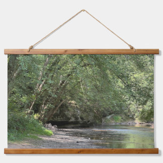 Pond under the Trees Wood Topped Tapestry